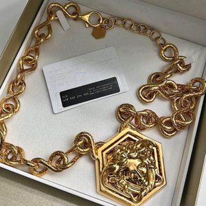 Authentic Versace Medusa Medallion & Large Link Chain 2013 Fall Collection